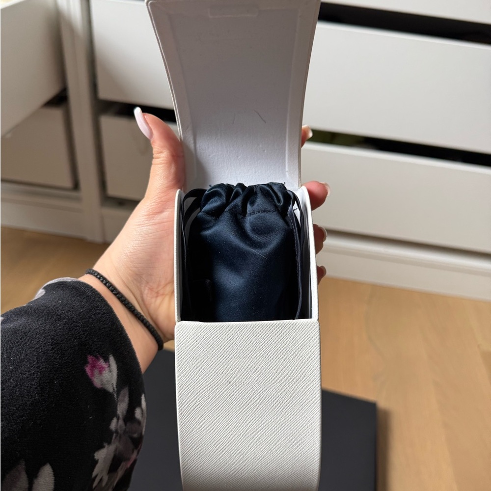 Prada Black Rectangular Slim Frame Sunglasses - image 6